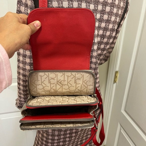 Calvin Klein Red and Gray Backpack - Picture 16 of 16